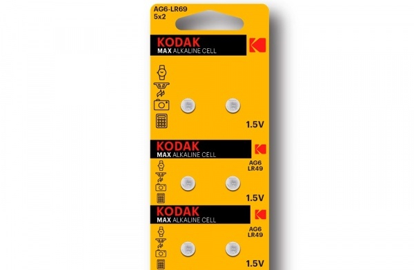 Батарейка Kodak AG6 (LR921\LR69\171\SR920W\GP71A\371А) Alkaline 1.5V