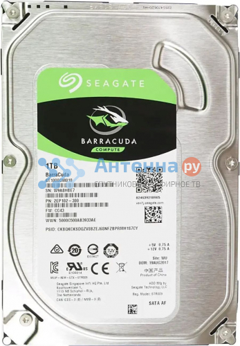 Внутренний жесткий диск Seagate Barracuda ST1000DM010, 1ТБ, HDD, SATA III, 3.5