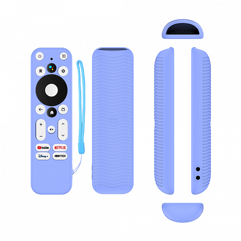 Чехол силиконовый для пульта Y55 (для Android TV/Stick) голубой