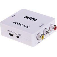 Видеоконвертер вход HDMI - выход Video + Audio L/R (RCA)