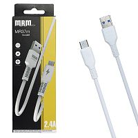 Шнур USB кабель MRM MR37m Micro белый 1м, B3565