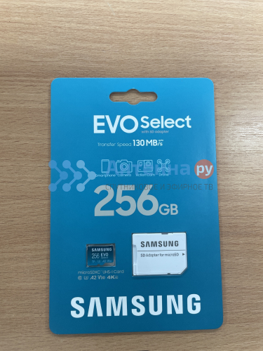 Карта памяти Samsung EVO Select microSDXC 256 ГБ