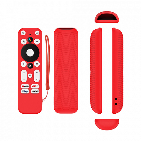 Чехол силиконовый для пульта Y55 (для Android TV/Stick) красный