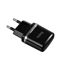 Сетевое зарядное устройство Hoco C12 (2 USB) черный