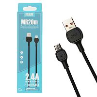 Шнур USB кабель MRM MR20m Micro (black) 1м