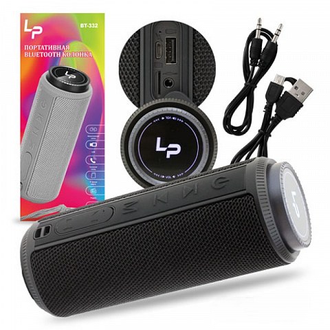 Портативная колонка BT332 с bluetooth (TF/USB/3,5 jack) Black