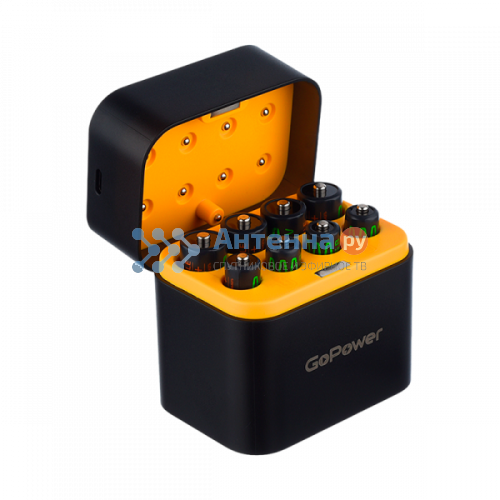 З/У для аккумуляторов GoPower SmartCase Li-ion 8 слотов +4AA и 4AAA фото 4
