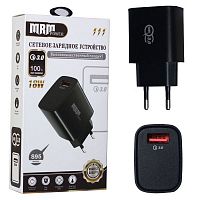 Сетевое зарядное устройство MRM S95 5V/3.1A 1USB QC3.0 Black