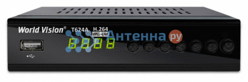 Цифровой эфирный ресивер World Vision T624A (DVB-T2/C)