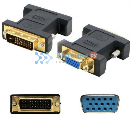 Переходник DVI-I "шт" - VGA "гн" Rexant 17-6821