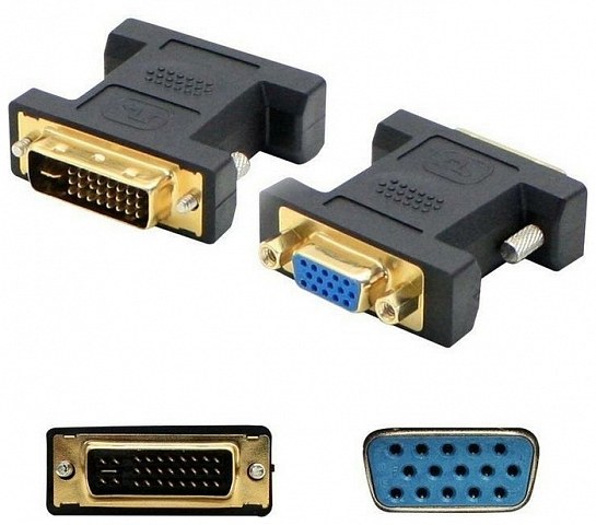 Переходник DVI-I "шт" - VGA "гн" Rexant 17-6821