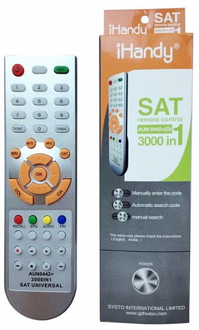 hUAYU AUN0442 универсальный пульт SAT на 3000 моделей