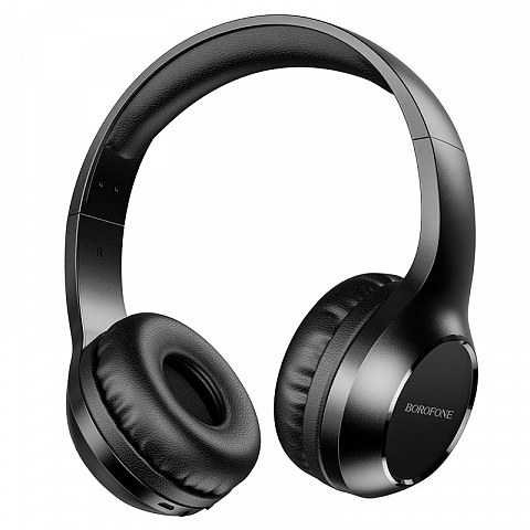 Беспроводные наушники Borofone BO12 bluetooth 5.0 с микрофоном черные