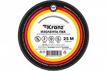 Изолента Kranz 0.13х19 мм 25м черная KR-09-2206