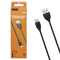 Шнур USB кабель MRM MR43m Micro черный 1м