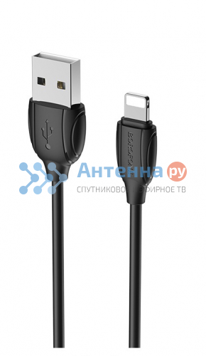 Шнур USB кабель Borofone BX19 lightning черный