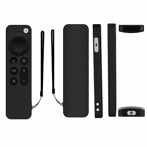 Чехол силиконовый для пульта Y31 (Apple TV siri remote) черный