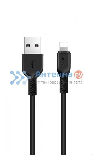 Шнур USB кабель Hoco X13 lightning (черный) 1м