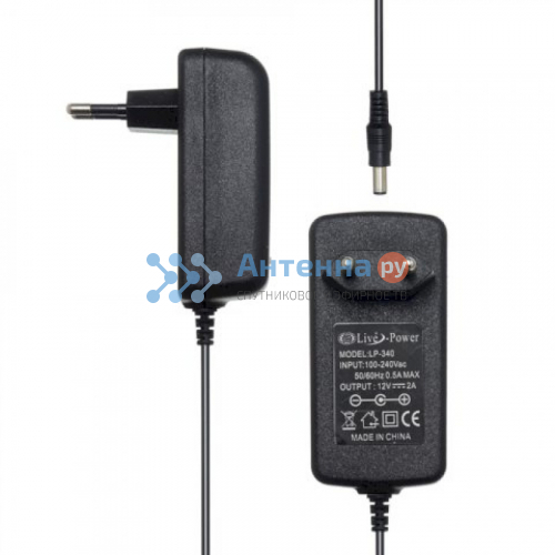 Блок питания Live-Power 12V LP340 12V/2A (5,5*2,5) Блок питания Live-Power 12V LP340 12V/2A (5,5*2,5)