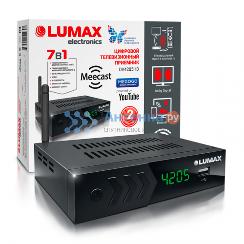 Цифровой эфирный ресивер Lumax DV-4205HD (DVB-T2/C)