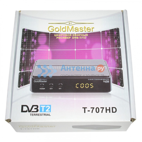 Цифровой эфирный ресивер GoldMaster T-707HD (DVB-T2) фото 2