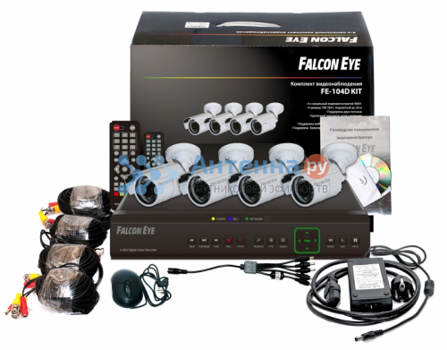 Falcon Eye FE-104D Kit Дача комплект видеонаблюдения