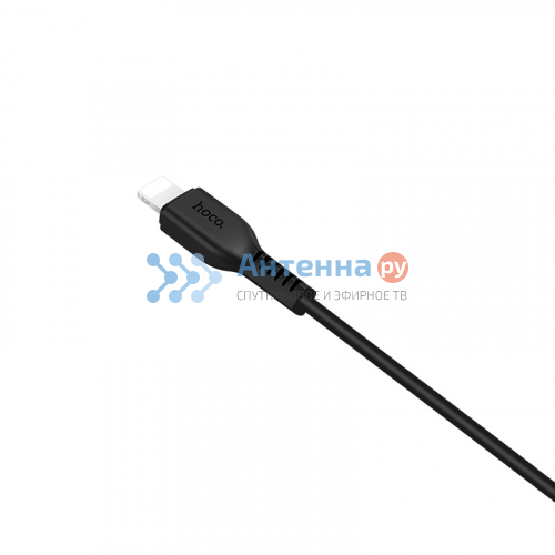 Шнур USB кабель Hoco X13 lightning (черный) 1м фото 2
