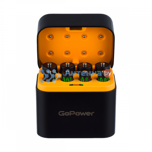 З/У для аккумуляторов GoPower SmartCase Li-ion 8 слотов +4AA и 4AAA фото 5