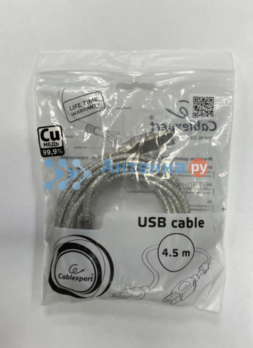 Шнур принтер USB А-шт B-шт (4,5m) фото 3