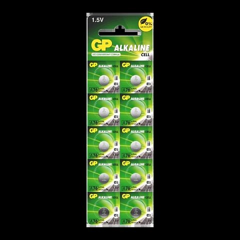 Батарейка GP G13/LR1154/LR44/357A/A76 Alkaline 1.5V цена за 1 шт.