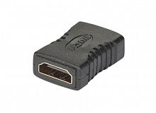 Переходник HDMI "гн" - HDMI "гн" пластик "позолоченный"