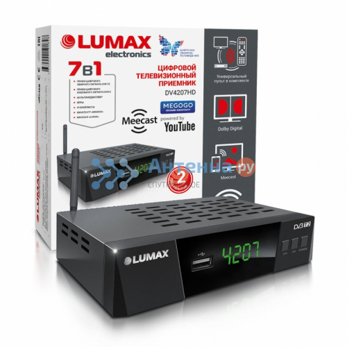 Цифровой эфирный ресивер Lumax DV-4207HD (DVB-T2/C)